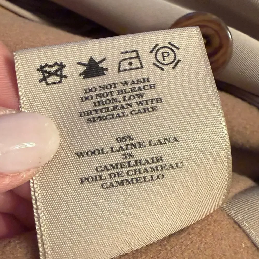 Burberry Trench Coat Mens 46 Regular Tan Nova Check Lining Removable Wool Liner